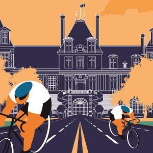 Affiche de la 2e étape du Paris-Nice en Seine-et-Marne