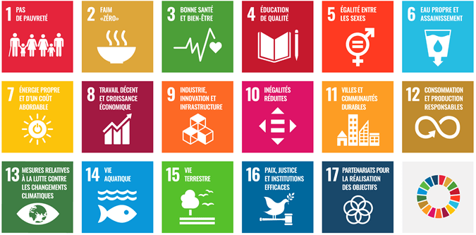Les 17 objectifs de développement durable