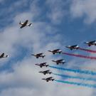 Avions et rafales dans le ciel à Air Legend Paris-Villaroche 2021