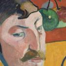 Détail d'un autoportrait de Paul Gauguin
