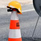 Plot de chantier routier