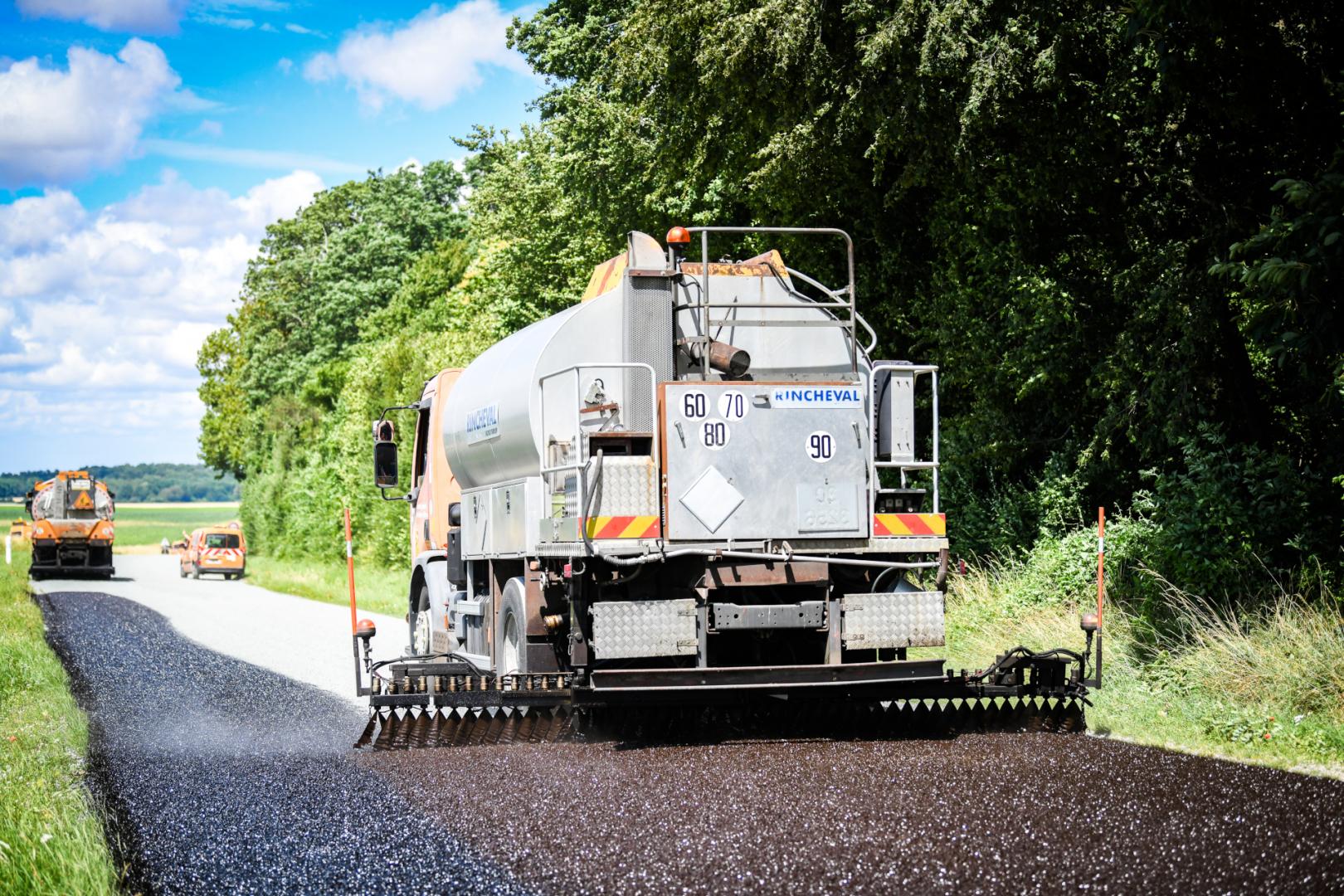 Réfection de la chaussée sur la RD55 | Département de Seine-et-Marne