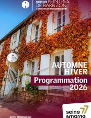 Programme musée des peintres de Barbizon septembre-décembre 2026
