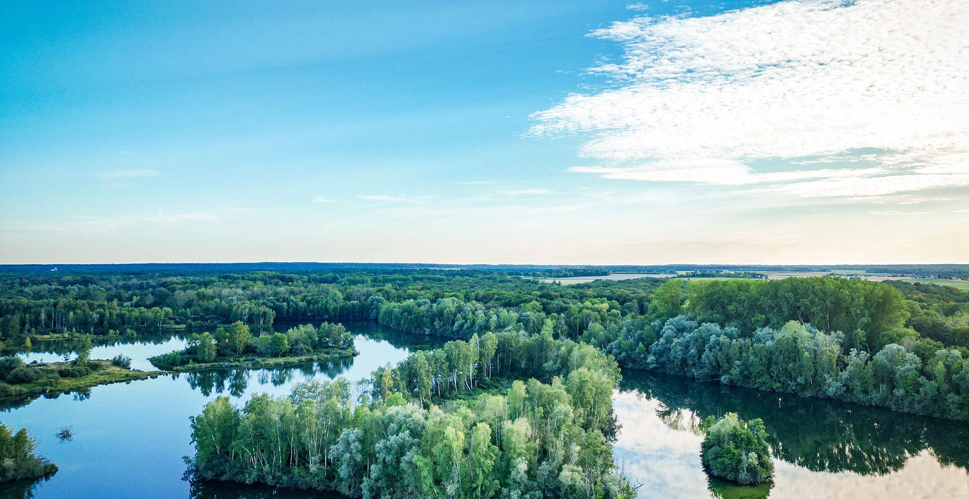 Le Marais d'Épisy vu du ciel