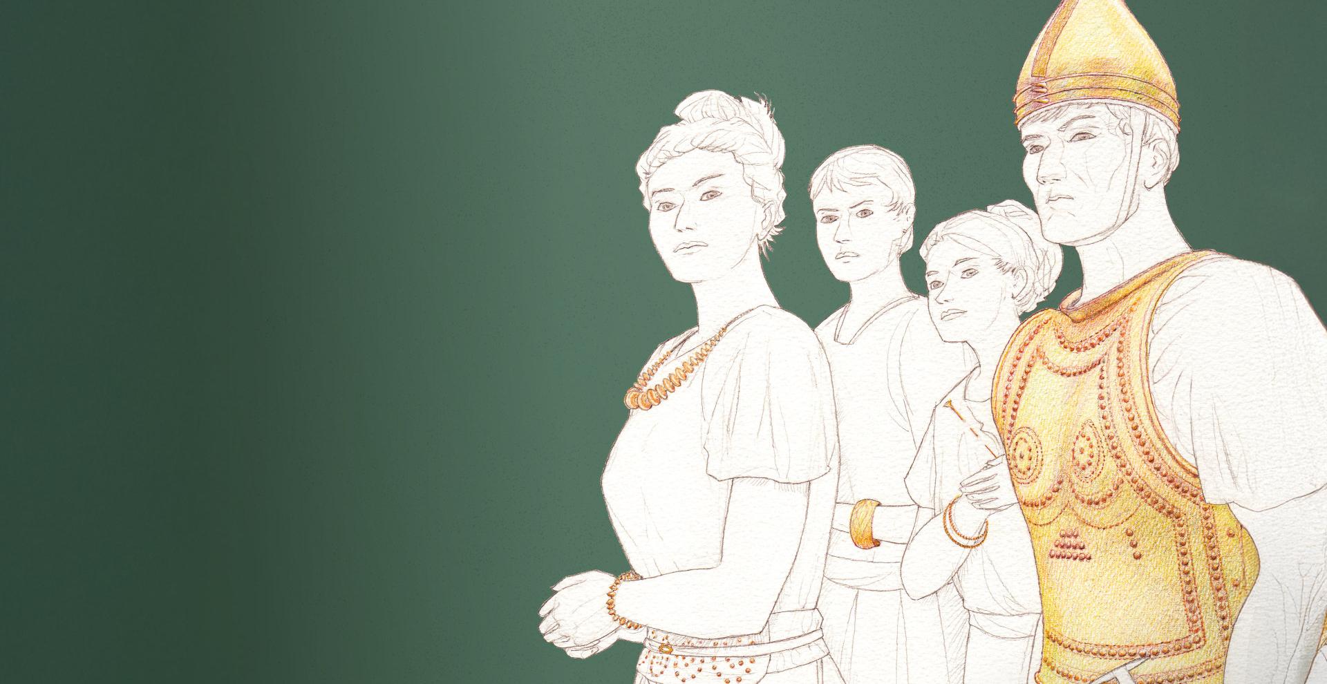 Détail de l'affiche de l'exposition "Pouvoir et métal"