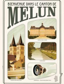 Affiche du canton de Melun