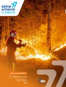 Couverture du Seine-et-Marne Magazine sur l'incendie de la forêt de Fontainebleau
