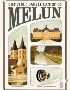 Affiche du canton de Melun