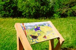Panneau pédagogique à la Prairie de Malécot