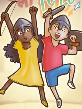 petits chevalier en fête château de blandy