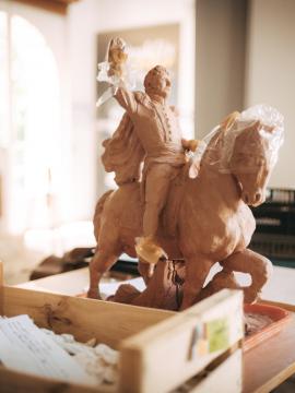 Sculpture en terre cuite
