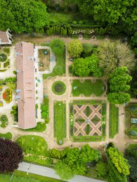 Vue aérienne du musée-jardin Bourdelle