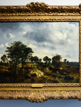 Tableau d'un paysage de la forêt de Fontainebleau