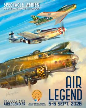 Affiche du spectacle aérien Air Legend 2026