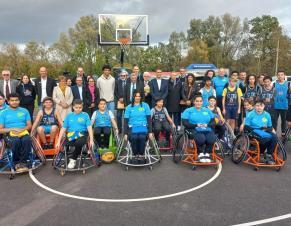 Inauguration des 6 nouveaux terrains de basket 3x3 à Saint-Thibault-des-Vignes
