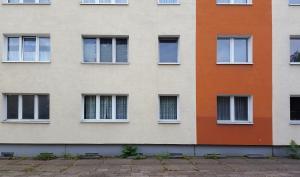 extérieur d'un immeuble HLM