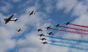 Avions et rafales dans le ciel à Air Legend Paris-Villaroche 2021