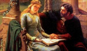 Tableau représentant Héloïse et Abélard