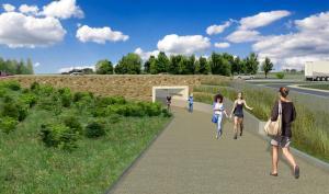 Modélisation du projet d'aménagement sur la RD 607