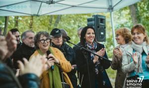 Prise de parole de Béatrice Rucheton lors de l'inauguration de l'ENS Les Basses Godernes à Champagne-sur-Seine