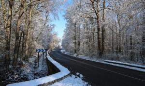 route déneigée en Seine-et-Marne en 2018