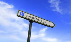 Panneau de parking de covoiturage