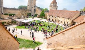 Cour du château de Blandy-les-Tours