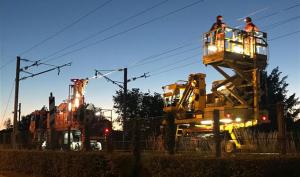 Chantier d'électrification de la ligne P Transilien