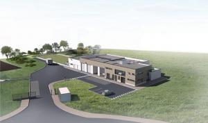 Vue perspective du projet de construction de l'usine de traitement d'eau potable à Coulommiers