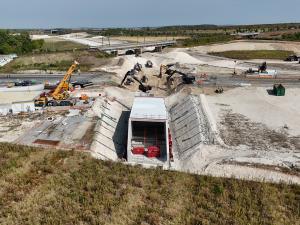 Chantier de la liaison routière de l'Est francilien
