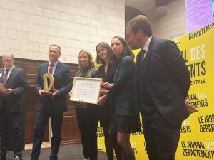 Remise du Trophée du D D'or au Département de Seine-et-Marne