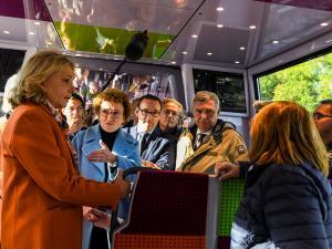 Inauguration du Francilien de la ligne P 