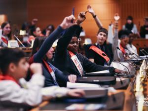 Des collégiens participent au lancement du Conseil départemental des jeunes