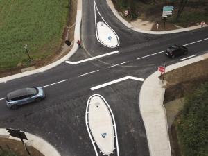 Route départementale en Seine-et-Marne