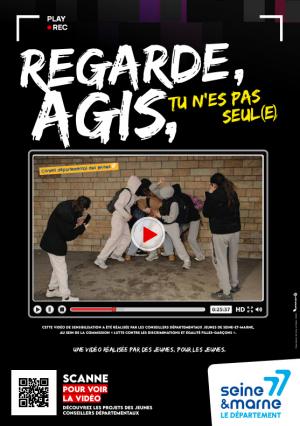 Affiche de sensibilisation au harcèlement scolaire