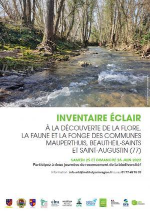 Affiche de la 10e édition de l'inventaire éclair