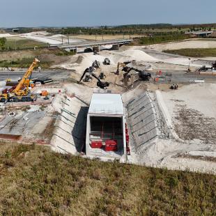 Chantier de la liaison routière de l'Est francilien