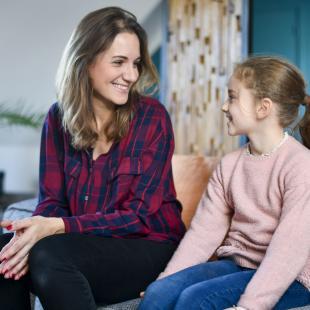 Une maman avec sa fille