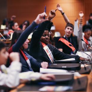 Des collégiens participent au lancement du Conseil départemental des jeunes 