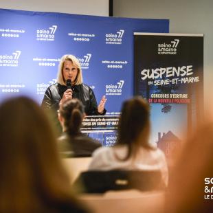 Véronique Veau à la cérémonie de Suspense en Seine-et-Marne
