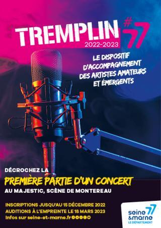 Affiche de la 5e édition de Tremplin #77