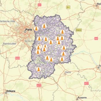 Carte Infos Routes 77
