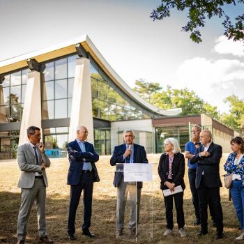 Inauguration de la piscine de La Faisanderie et du club du tir à l'arc de Fontainebleau
