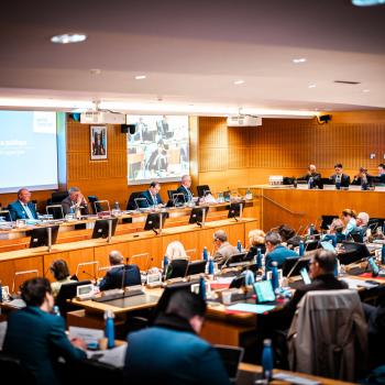 Les élus du Conseil départemental de Seine-et-Marne réunis en séance