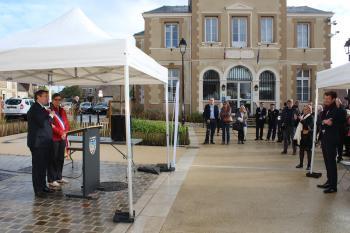 Inauguration de la place de l'Hôtel de Ville à Châtelet-en-Brie le 21 octobre 2022