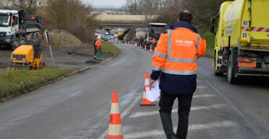 Chantier routier à Villeparisis