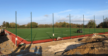 Automne 2020 - avancée des travaux de construction du terrain de football