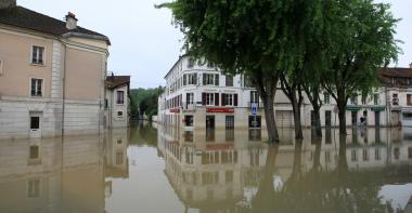 Inondation au sein d'une commune