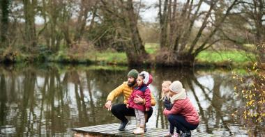 Famille en sortie nature