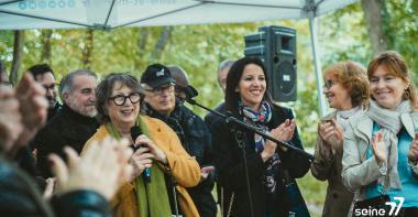 Prise de parole de Béatrice Rucheton lors de l'inauguration de l'ENS Les Basses Godernes à Champagne-sur-Seine